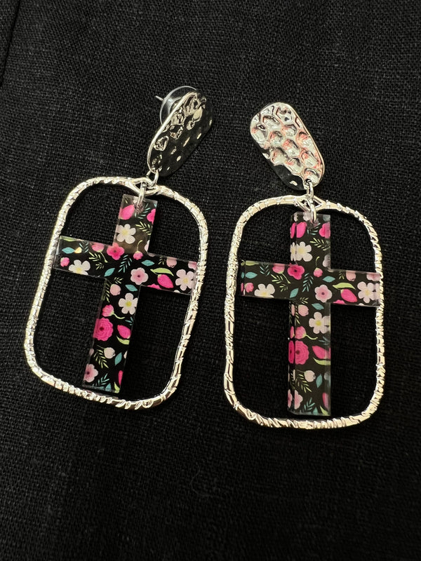 Fun Cross Earrings